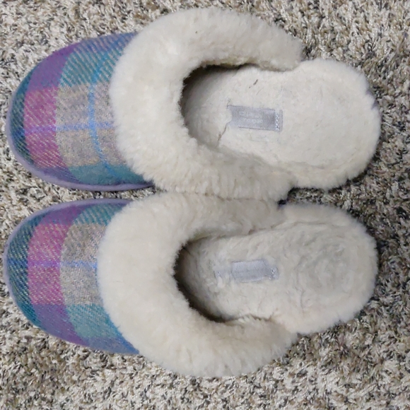 Harris Tweed Sheepskin Slippers - Picture 1 of 4